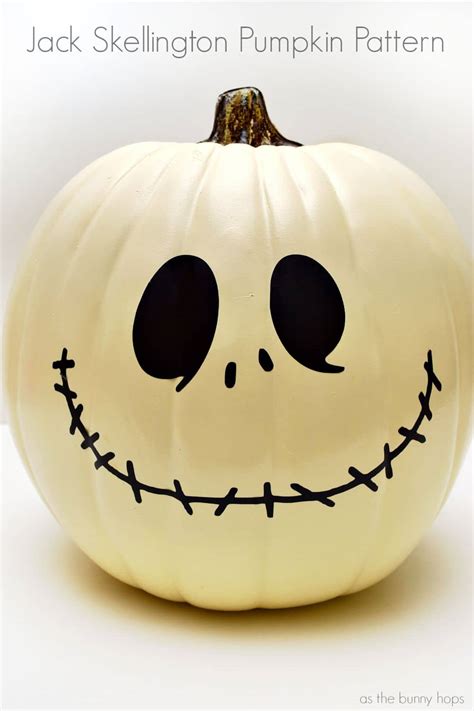 Jack Skellington Pumpkin Pattern and Cut File - As The Bunny Hops®