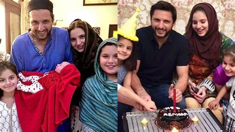 Shahid Afridi turns 42: Rare photos with his wife Nadia and 5 daughters