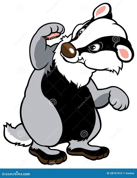 Cartoon badger stock vector. Illustration of picture - 28767412