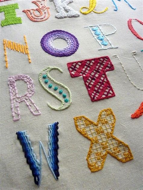 Letter Templates For Embroidery