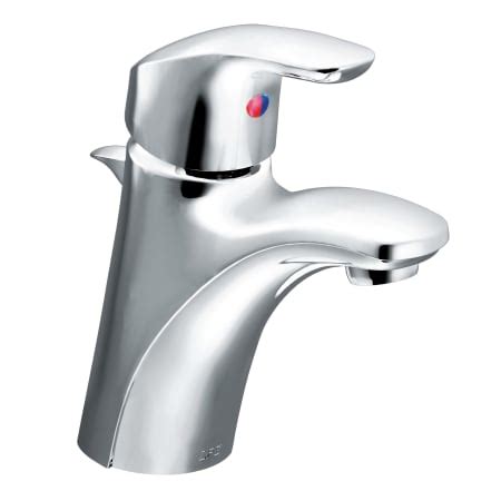 Moen CA42712 Chrome 1.2 GPM Single Handle Single Hole Bathroom Faucet ...