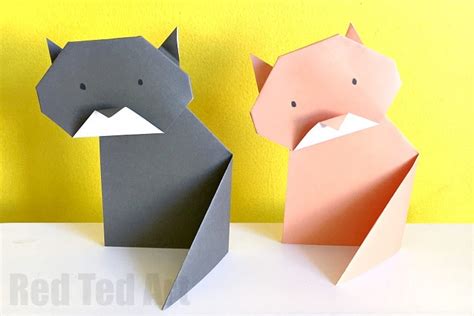 Origami Cat Bookmark Tutorial