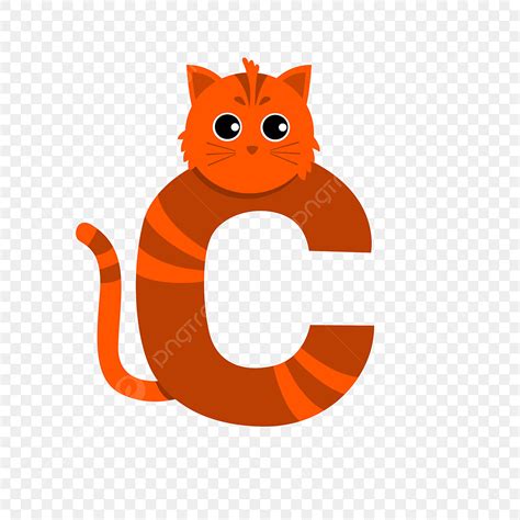 Alphabet Letter C White Transparent, Letter C Cartoon Cute Animal ...