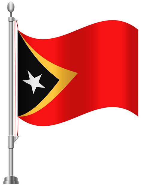 Timor Leste Flag PNG Clip Art