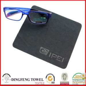 Logo Embossed Computer & Eyeglass Cleaning Cloth - China Lens Cleaning ...