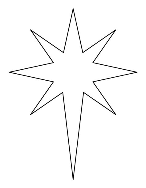 Printable Bethlehem Star Template