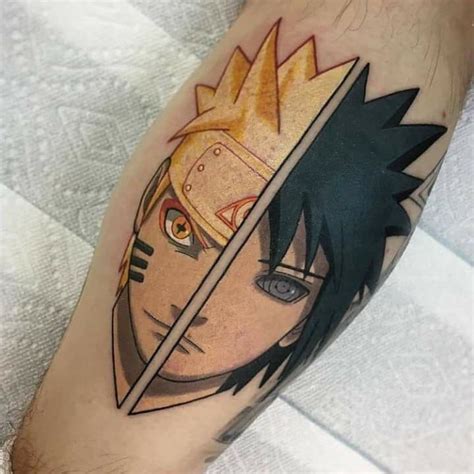 Naruto e Sasuke | Naruto tattoo, Anime tattoos, Tattoos for guys