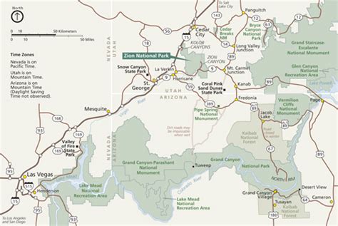 Zion National park map, Zion National Park, see America map, Angels ...