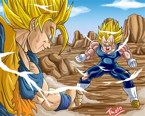 Majin Vegeta Vs Goku Desenhos Dragonball Desenho De Anime Dbz | Images ...