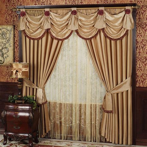 Living Room Drapes with Valances | Living room drapes, Elegant curtains ...