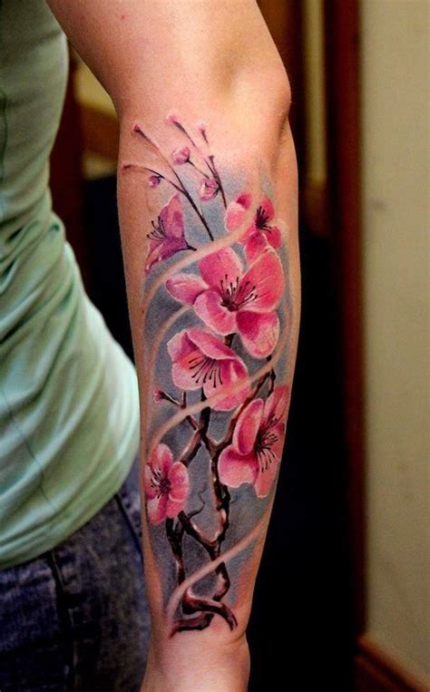 75 Trendy Cherry Blossom Tattoos, Ideas And Meanings - Tattoo Me Now