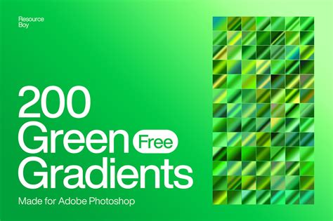 200 Free Green Photoshop Gradients | Resource Boy