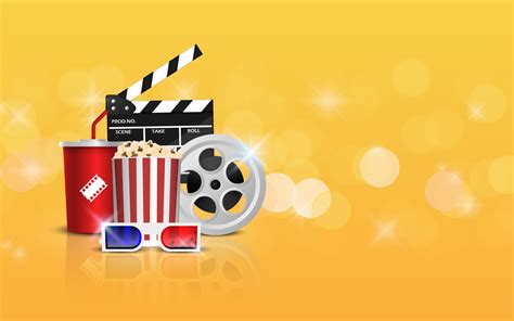 Movie film banner design template, Cinema background concept, Cinema ...