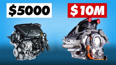 $5000 Normal Engine vs $10 Million Formula 1 Engine - YouTube