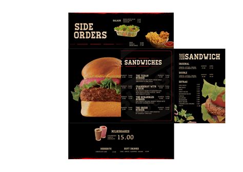 Burger Joint Menu Options :: Behance