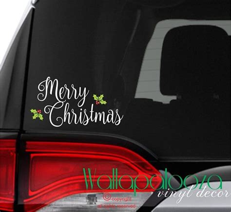 Christmas car decal Christmas decal Merry Christmas Merry | Christmas ...