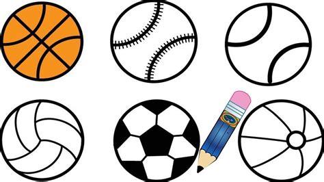 Sports Balls Drawings | Free download on ClipArtMag