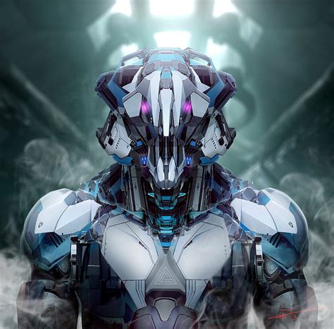 Robot, art, iron, mechanical, smoke, HD wallpaper | Peakpx