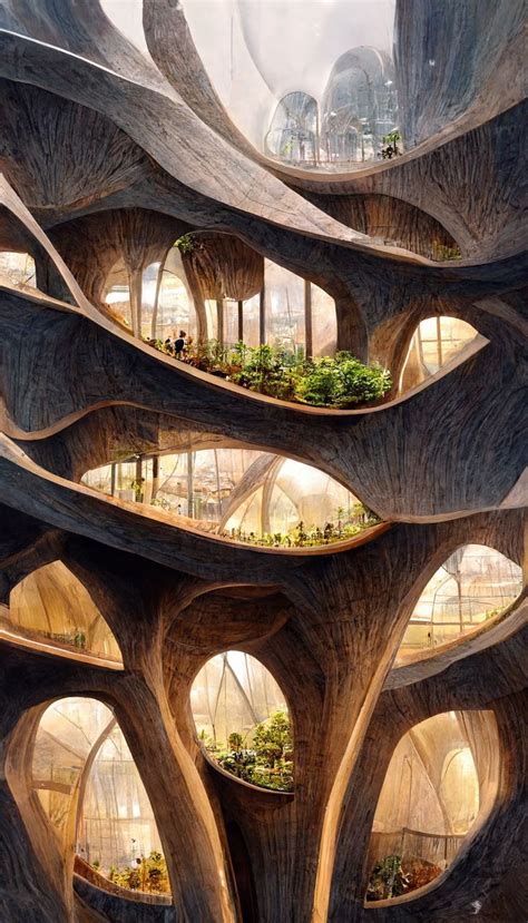 Biophilic architecture futuristic urban design ecological design ...