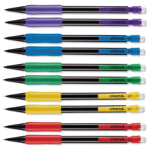 Soft Grip Mechanical Pencil, 0.7 mm, HB (#2.5), Black Lead, Assorted ...