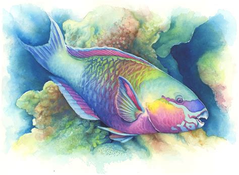 Painting | Artists' Blogs | Sea life art, Watercolor fish, Fish painting