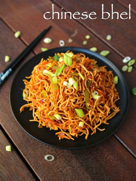 chinese bhel recipe | crispy noodle salad | how to make chinese bhel ...