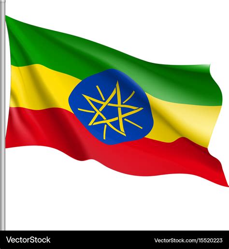 National flag of ethiopia Royalty Free Vector Image