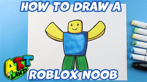 How to Draw a Roblox Noob - YouTube