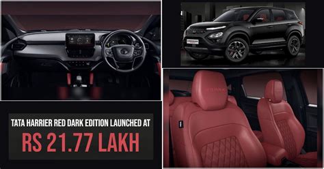 Tata Harrier Red Dark Edition Launched - Car Quest India