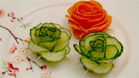 موسوعة طرق تزين الأطباق بالصور | Vegetable decoration, Vegetable ...