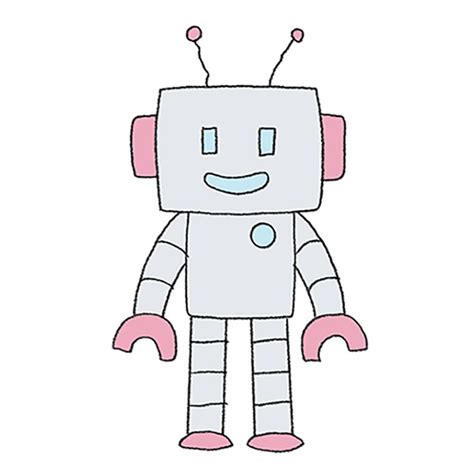 How to Draw an Easy Robot - Easy Drawing Tutorial For Kids