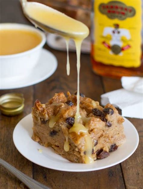 Bread Pudding with Hot Butter Rum Sauce Recipe - Pinch of Yum