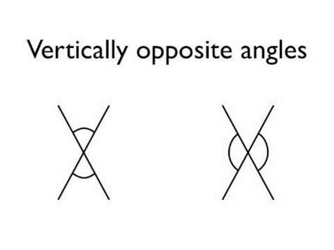 Vertically opposite angles - YouTube