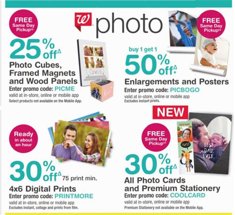 Walgreens Photo Codes and Photo Deals