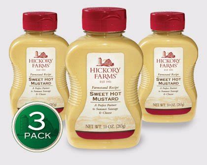 Hickory Farms Farmhouse Recipe Sweet Hot Mustard 10 Ounces (Pack of 3 ...