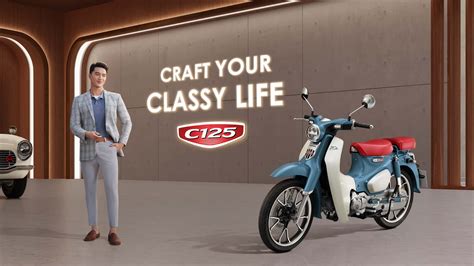 Honda C125 Cub Gets A Slick New Blue And Cream Color Scheme