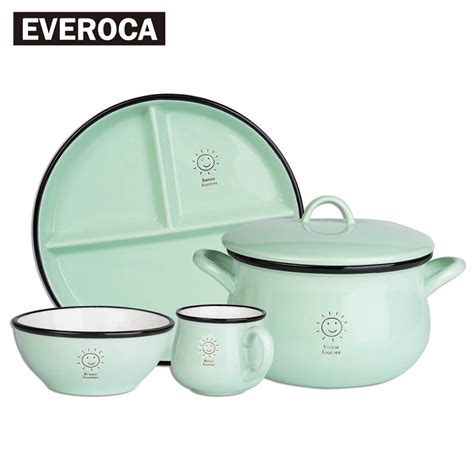 Ceramic Dinnerware Pot Divider Plate Mug Bowl Green Pink White ...