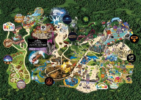 The official Alton Towers 2023 map : r/altontowers