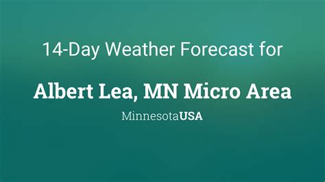 Albert Lea, MN Micro Area, Minnesota, USA 14 day weather forecast