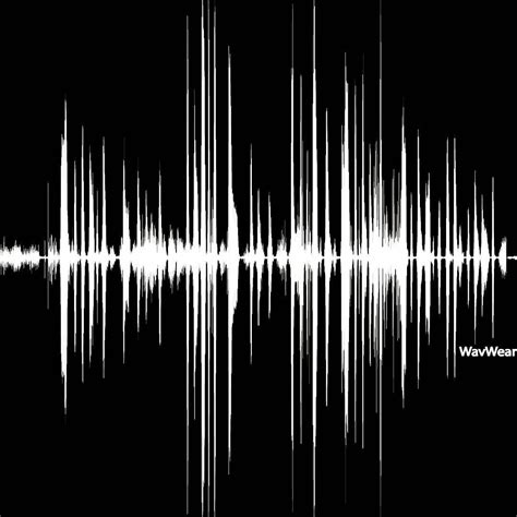 Sound Wave Art Music Print WavWear Classic Black and White Edition ...