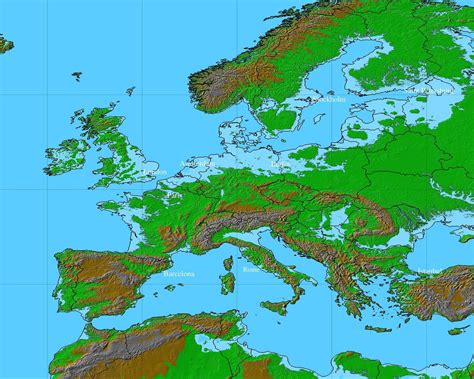 The Red and The Blue - a map showing a future Europe that has been ...