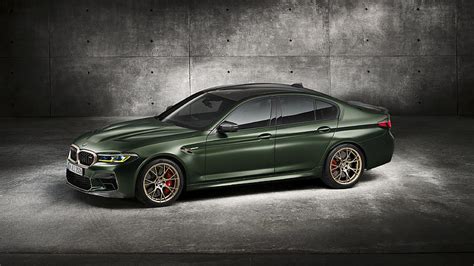 BMW M5 CS Car Green Car Luxury Car Sedan Cars, HD wallpaper | Peakpx