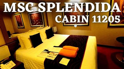 MSC SPLENDIDA - INTERIOR CABIN - 11205 - CABINA INTERNA - YouTube