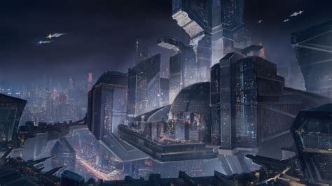 Sci fi city scape : conceptart