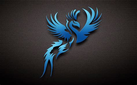 Blue bird logo, phoenix HD wallpaper | Wallpaper Flare