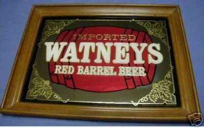 WATNEYS Red Barrel BEER Bar MIRROR SIGN England NICE! | #38558070