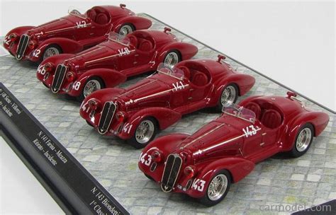 ALFAMODEL-43 AM43-5001 Scale 1/43 | ALFA ROMEO SET 4X 8C 2900 B MILLE ...