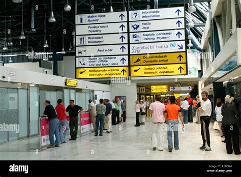 Arrivals at Zagreb airport Stock Photo - Alamy