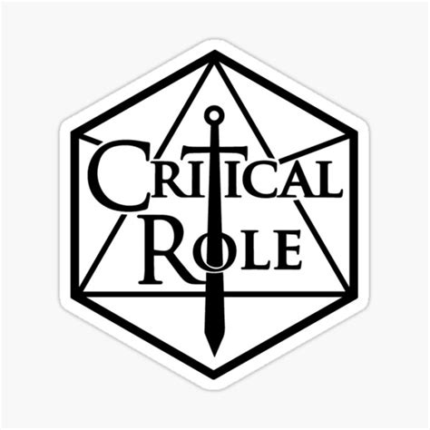 "Critical Role Logo T-Shirt" Sticker by MusabIbrahim | Redbubble