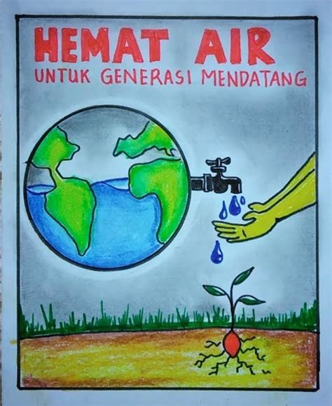 Contoh Poster Hemat Air Di Sekolah